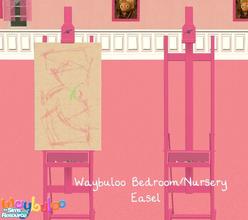 Sims 2 — Waybuloo Nursery/Kids Room - Easel by sinful_aussie — Pink Easel.