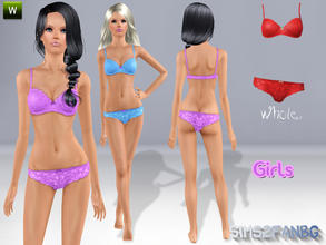 Sims 3 — Girls - Whole by sims2fanbg — .:Girls:. Whole with bra and bikini in 3 recolors,Recolorable,Launcher Thumbnail.