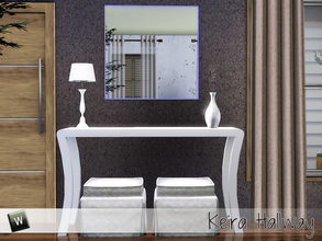Sims 3 — Keira Hallway by Angela — Keira Hallway. Glossy set that can be costumized at will .. Set contains: Table,