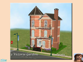 Sims 2 — No 3 Victoria Gardens by Lulu265 — A small Victorian style home build on a 1x1 lot. This home has 3 bedrooms and