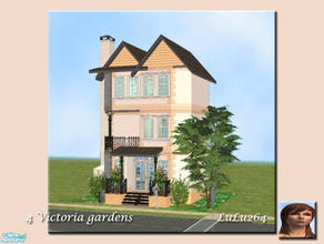 Sims 2 — No 4 Victoria Gardens by Lulu265 — A small Victorian style home build on a 1x1 lot. This home has 1 bedroom and