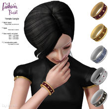 Sims 3 — Bangle with gems - right hand by Tantra — Female bangle * Right hand categorized as armband * Ages from teen to