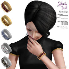 Sims 3 — Bangle with gems - left hand by Tantra — Female bangle * Left hand categorized as bracelet * Ages from teen to