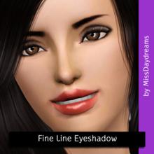 Sims 3 — Fine Line Eyeshadow by MissDaydreams — Fine Line Eyeshadow - innovative and appealing 2-color eyeshadow for your