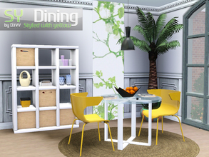 Sims 3 — SY Dining by D3VV — With the summer coming it's time for a fresh and new dining room. Use the cupboard for