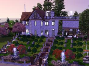 Sims 3 — Plumbbob Boulevard 124 by Quengel — Size 25x25 on 2 floors (except the terrace on the 3rd floor). 1 kitchen, 1
