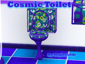 Sims 3 — MajikGoldys Cosmic Toilet  by MajikGoldy — MajikGoldys Cosmic Toilet The Toilet is a Sleek new Slender Cosmic