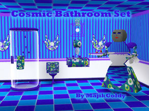 Sims 3 — MajikGoldys Cosmic Bathroom Set by MajikGoldy — MajikGoldys Cosmic Bathroom Set This bathroom set is The Top of