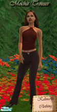 Sims 2 — Mocha Trouser (No Strass) by Kalinia — Mocha coloured trouser! Hope you like ! If yes.. sign my guestbook!