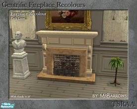 Sims 2 — Gentrific Fireplace Recolours - Park Lane by MsBarrows — A recolour of the Gentrific Fireplace from base game to