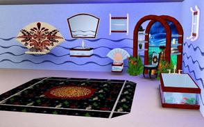 Sims 3 — Submarine Bathroom by Canelline — A foretaste of the summer, and oceans. 9 new objects, plus 4 patterns,