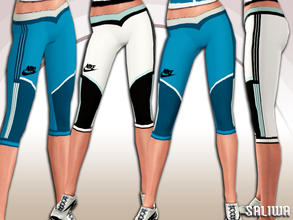 Sims 3 — Nike True Love Athletic|Bottom by saliwa — 4 recolor channels. For athletic wear only. Includes 3 variations,
