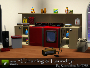 Sims 3 — Cleaning and Laundry by TheNumbersWoman — Had to make some things to clean out that Dusty Basement of CSue's. I