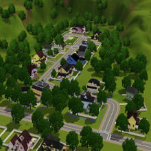 Sims 3 — Wisteria Lane - Fairview by rac27032 — The town of Fairview from Desperate Housewives