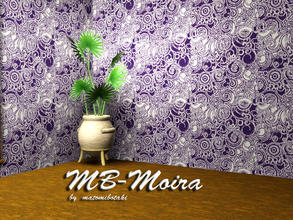 Sims 3 — MB-Miora by matomibotaki — Abstract pattern in 2 purple shades and white, 3 channel, to find under Abstract.