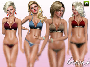 Sims 3 — Abercrombie Exclusive Triangle Top by Harmonia — Abercrombie Exclusive Swimwear Set push up molded triangle top,