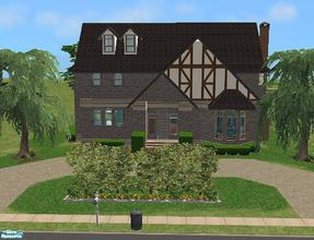 Sims 2 — Willow Tree Drive by millyana — This is a Tudor style house from bygone days, but it has been remodeled to suit