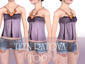 Sims 3 — TEEN Ratova Top by ShakeProductions — 