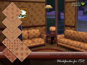 Sims 3 — Synchrony Fabrics by BlackGarden — Six simple and classic fabrics to synchronise any room. Create beautiful