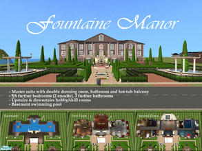 Sims 2 — Fountaine Manor by Benjam1232 — An imposing georgian manor house - Master suite with His/Her-His/Her dressing