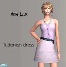 Sims 2 — Kittenish dress by Sophel21 — romantic, coltish dress with laces - perfect for dating. works also for YA