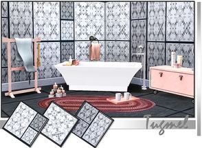 Sims 3 — Tiles Pattern Set-01 by TugmeL — 3 recolorable Tiles patterns
