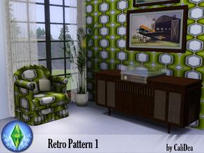 Sims 3 — RetroPattern1 by CaliDea — green retrostyle Pattern by CaliDea TSR