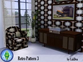 Sims 3 — RetroPattern3 by CaliDea — brown Retro Pattern by CaliDea TSR