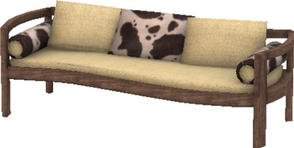 Sims 3 — Safari Living Sofa by Angela — Safari Living Sofa. Made by Angela@TSR (2011) Please don't clone my meshes or
