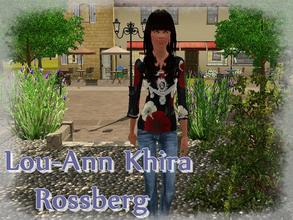 Sims 3 — Lou-Ann Khira Rossberg by SugoiZiua2 — Lou-Ann Khira Rossberg is 24 and wants to live alone for the time being.