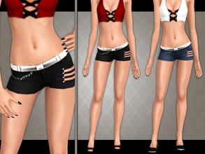 Sims 3 — Dirty Rich Shorts with Chains by saliwa — Saliwa-The Sims Resource