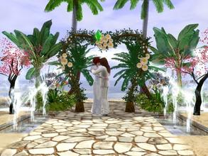 Sims 3 — Beach Wedding Park by jadepanther198303 — A lovely Beach park setup for weddings. Bar buffet and bathrooms