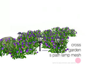 Sims 3 — Cross Garden S Path Lamp Mesh by DOT — Cross Garden S Path Lamp Mesh by DOT of The Sims Resource