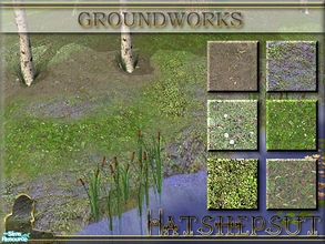 Sims 2 — Groundworks - Ground Covers by hatshepsut — Photo-realistic ground covers, scaled and seamless.