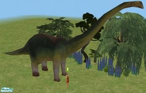 Sims 2 — Jurrasim Park - Brontosaurus Sculpture by TheNinthWave — Ever want a realistic Brontosaurus? Well now all your