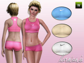 Sims 3 — NIKE PRO Women's Sports Bra by Harmonia — For light-impact sports like walking, weight-training and yoga...