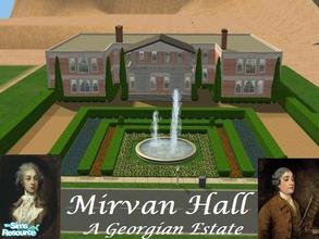 Sims 2 — Mirvan Hall - A Georgian Estate by blue22422 — Based on Holkham Hall built in 1734, Mirvan Hall strives to be as