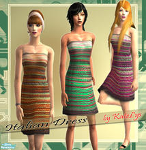 Sims 2 — Italian Dress set by katelys — This set includes one type of dress in three different colors. Avalaible for