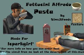 Sims 2 — Fettucini Alfredo Pasta  by Sims2Foods — 