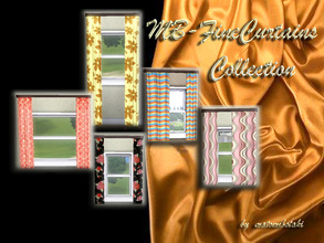 Sims 3 — MB-FineCurtainsCollection by matomibotaki — As a request, 5 new curtains meshes in different sizes for small