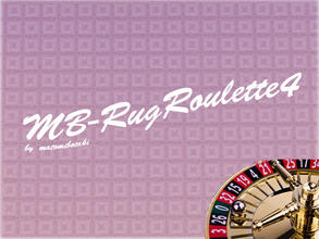 Sims 3 — RugRoulette4 by matomibotaki — New rug pattern in dark brown, purple and light yellow, 3 channel, to find under