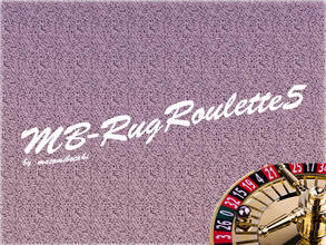 Sims 3 — RugRoulette5 by matomibotaki — New rug pattern in dark brown, purple and light yellow, 3 channel, to find under