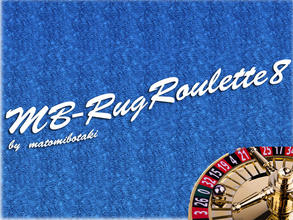 Sims 3 — RugRoulette8 by matomibotaki — New rug pattern in dark - and light blue, 2 channel, to find under Carpet/Rug.
