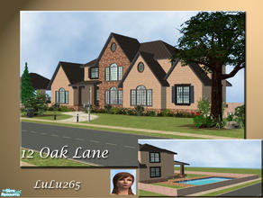 Sims 2 — 12 Oak Lane  by Lulu265 — A traditional 2 story, 3 bedroom home. Fully furnished and decorated. Parking for 1