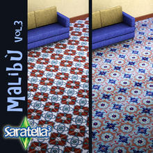 Sims 3 — Malibu_tiles_Vol3 by saratella — colored floor for happy homes
