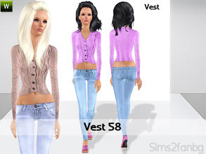 Sims 3 — Vest 58 by sims2fanbg — .:Vest 58:. Vest in 3 recolors,Recolorable,Launcher Thumbnail. I hope u like it!