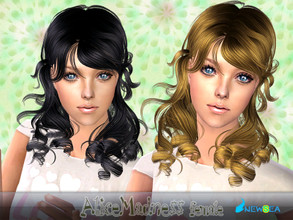 Sims 2 — NewSea SIMS2 Hair YU082f AliceMadness by newsea — A stylish curly pigtail hair in various colors.