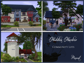 Sims 3 — Hidden Harbor Community Lots by Pinecat — Celebrate summer in Hidden Harbor! Add a 'summer at the seashore'