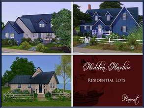 Sims 3 — Hidden Harbor Residential Lots by Pinecat — Your Sims are sure to enjoy these beautiful homes decorated for