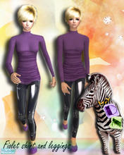 Sims 2 — Purple jacket and leggings by DN by Dasha0510 — ******by DN****** I like it!